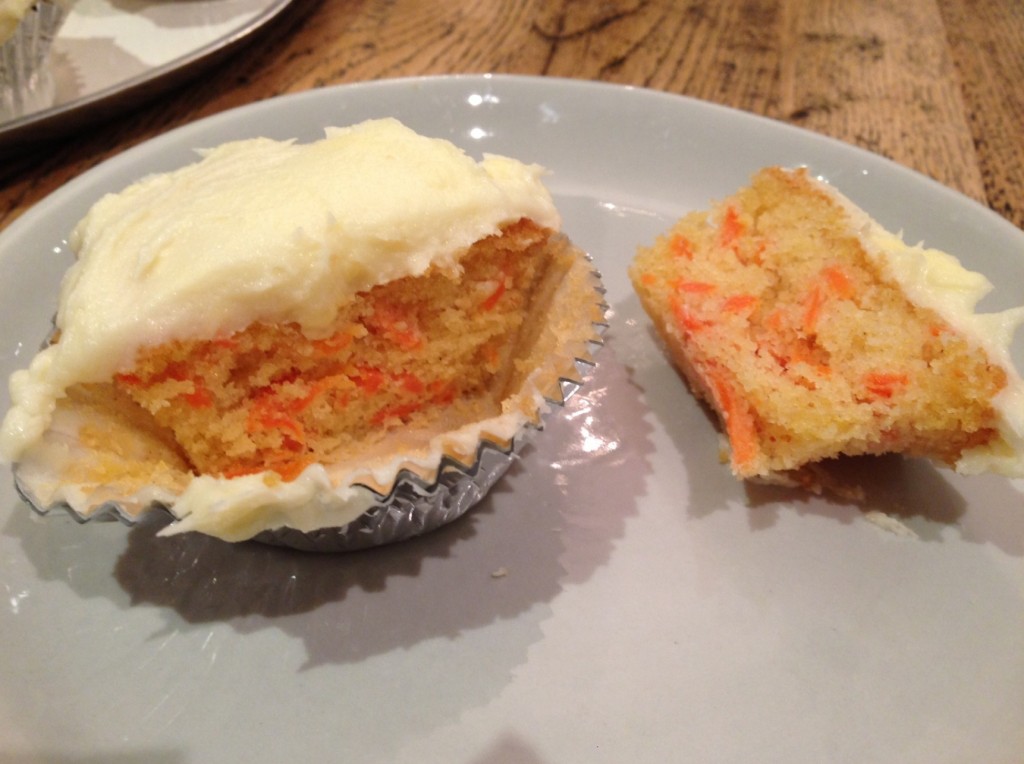 carrot muffin inside